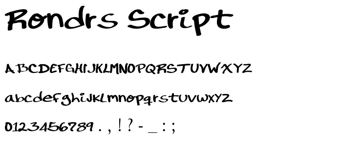 RonDRs Script font
